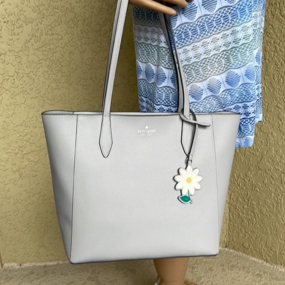 Kate Spade Dana Tote Platinum Grey - Picture 11 of 16